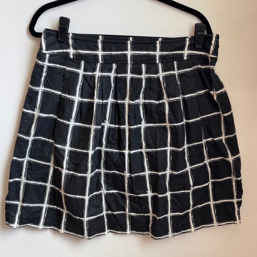 MICHAEL Michael Kors Grid Pattern A-Line Skirt